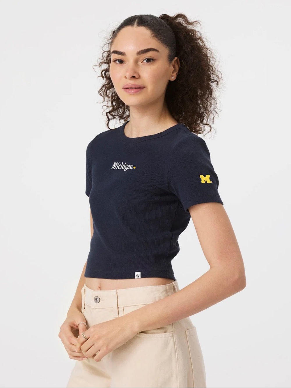‘47 Michigan Wolverines Baby Rib Tee